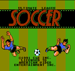 Ultimate League Soccer Title Screen